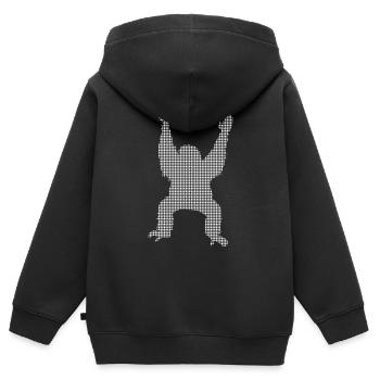 Orang Utan - Kinder Premium Organic Zip Hoodie - Schwarz - Hinten - AI Model Kid Male (0cm)