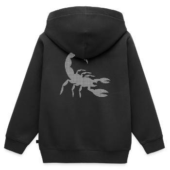 Skorpion - Kinder Premium Organic Zip Hoodie - Schwarz - Hinten - AI Model Kid Male (0cm)
