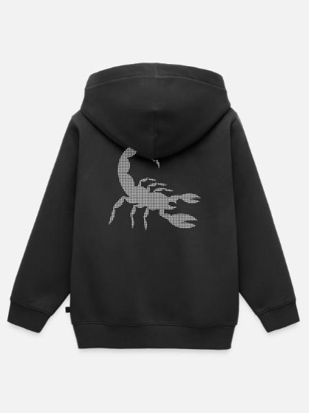 Skorpion - Kinder Premium Organic Zip Hoodie - Schwarz