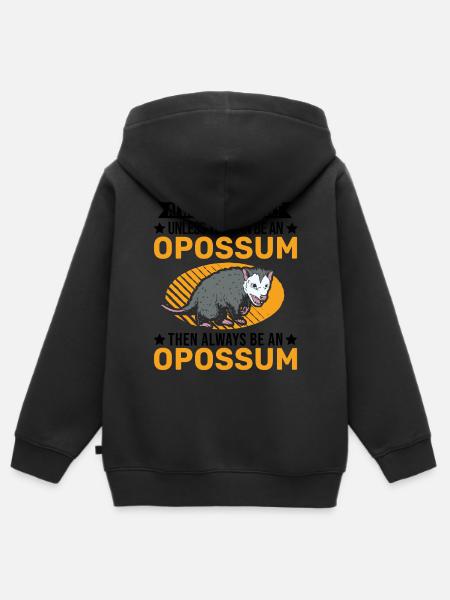 Opossum Geschenk Possum Beutelratte - Kinder Premium Organic Zip Hoodie -