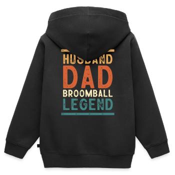 Broadway, Musical, Theatre nerd - Kids Premium Organic Zip-up Hoodie - black - Back - AI Model Kid Male (0cm)