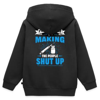 Anesthesia, anaesthetist - Kids Premium Organic Zip-up Hoodie - black - Back - AI Model Kid Male (0cm)