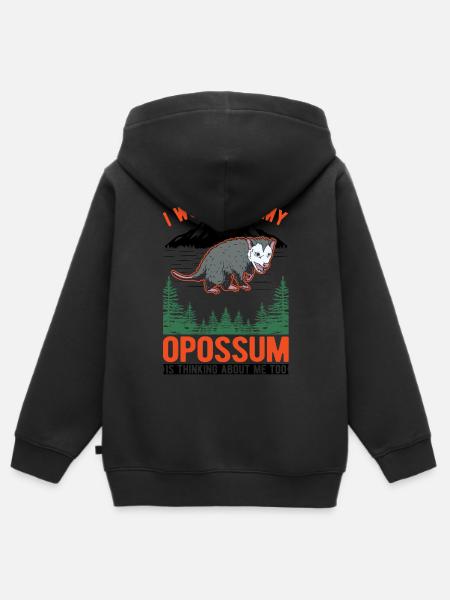 Opossum Geschenk Possum Beutelratte - Kinder Premium Organic Zip Hoodie -