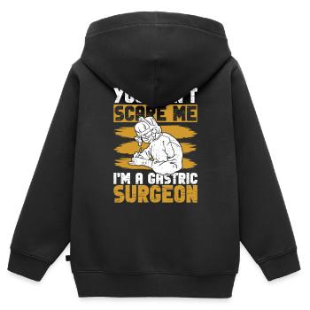 Magenchirurg Und Adipositaschirurgie - Kinder Premium Organic Zip Hoodie - Schwarz - Hinten - AI Model Kid Male (0cm)