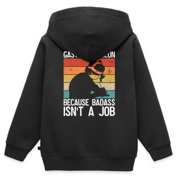 Magenchirurg Und Adipositaschirurgie - Kinder Premium Organic Zip Hoodie - Schwarz - Hinten - AI Model Kid Male (0cm)