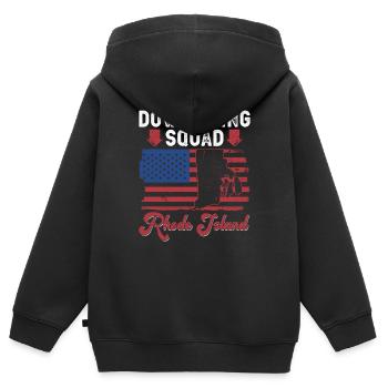Gewichtsverlustchirurgie Und - Kinder Premium Organic Zip Hoodie - Schwarz - Hinten - AI Model Kid Male (0cm)