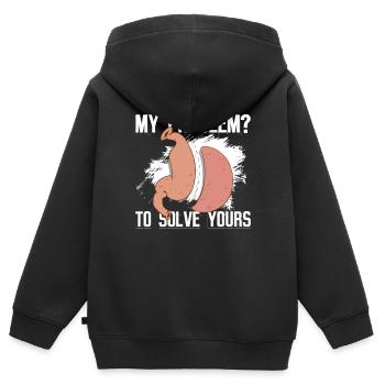 Magenchirurg Und Adipositaschirurgie - Kinder Premium Organic Zip Hoodie - Schwarz - Hinten - AI Model Kid Male (0cm)