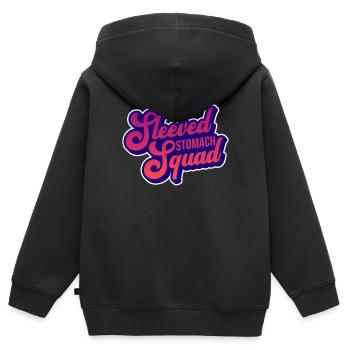 Adipositaschirurgie Abnehmen Bypass Operation - Kinder Premium Organic Zip Hoodie - Schwarz - Hinten - AI Model Kid Male (0cm)