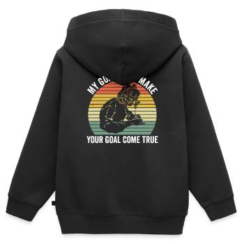 Magenchirurg Chirurg Adipositaschirurgie - Kinder Premium Organic Zip Hoodie - Schwarz - Hinten - AI Model Kid Male (0cm)