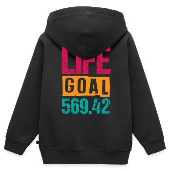 Codeur médical, programmeur - Sweat Premium à capuche zippé enfant bio - noir - Dos - AI Model Kid Male (0cm)