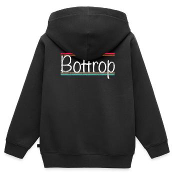 Bottrop - Sweat Premium à capuche zippé enfant bio - noir - Dos - AI Model Kid Male (0cm)