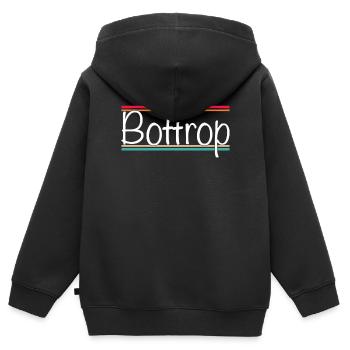 Bottrop - Sweat Premium à capuche zippé enfant bio - noir - Dos - AI Model Kid Male (0cm)