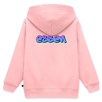 manger - Sweat Premium à capuche zippé enfant bio - rose - Dos - AI Model Kid Female (0cm)