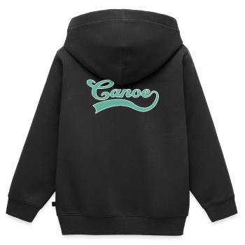 Kanu Kanusport Schriftzug - Kinder Premium Organic Zip Hoodie - Schwarz - Hinten - AI Model Kid Male (0cm)