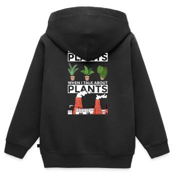 Nuklearingenieur Und Kernkraftwerk Nukleare - Kinder Premium Organic Zip Hoodie - Schwarz - Hinten - AI Model Kid Male (0cm)