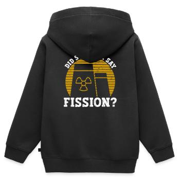 Kernkraftwerk Und Nuklearstrahlung - Kinder Premium Organic Zip Hoodie - Schwarz - Hinten - AI Model Kid Male (0cm)