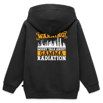 Kernenergie Und Nuklearingenieur - Sweat Premium à capuche zippé enfant bio - noir - Dos - AI Model Kid Male (0cm)
