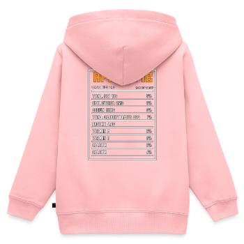 Apple Pie Nutrition Facts Baker Cooking Apple Tree - Kids Premium Organic Zip-up Hoodie - rose - Back - AI Model Kid Female (0cm)