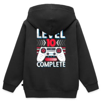 Realschule Abschluss 10 Klasse Realschulabschluss - Kinder Premium Organic Zip Hoodie - Schwarz - Hinten - AI Model Kid Male (0cm)