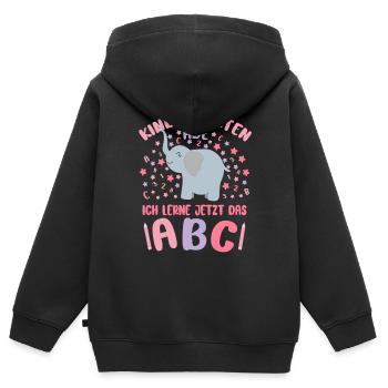 Kindergarten Ade Bye Kita Abgänger 2026 Mädchen - Kinder Premium Organic Zip Hoodie - Schwarz - Hinten - AI Model Kid Male (0cm)