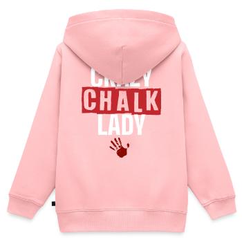 Costume de médecin légiste - Sweat Premium à capuche zippé enfant bio - rose - Dos - AI Model Kid Female (0cm)