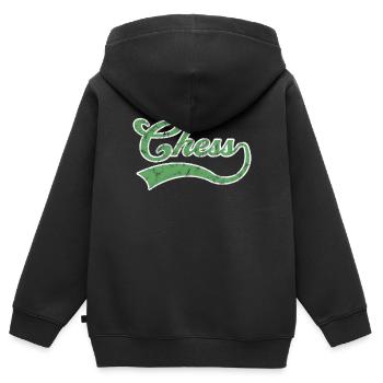 Schach Schriftzug - Kinder Premium Organic Zip Hoodie - Schwarz - Hinten - AI Model Kid Male (0cm)