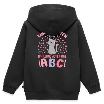 Bye Bye Kindergarten Kita Abgänger 2026 Mädchen - Kinder Premium Organic Zip Hoodie - Schwarz - Hinten - AI Model Kid Male (0cm)
