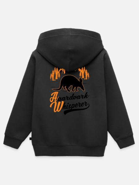 Erdferkel Flüsterer Aardvark Whisperer - Kinder Premium Organic Zip Hoodie - 