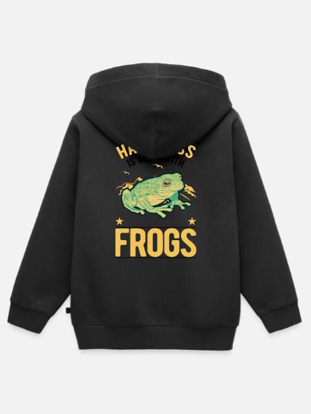 Frosch Glück Laubfrosch - Kinder Premium Organic Zip Hoodie -