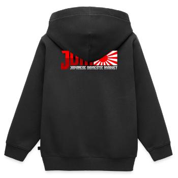 JDM Motorsport Auto Tuning Automobile - Sweat Premium à capuche zippé enfant bio - noir - Dos - AI Model Kid Male (0cm)