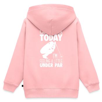 Golf Golferin Golfen Sport Geschenk - Kinder Premium Organic Zip Hoodie - Rosa - Hinten - AI Model Kid Female (0cm)