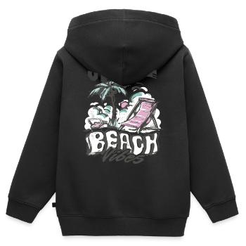 Californie Venice Beach Holiday Vacances à la plage - Sweat Premium à capuche zippé enfant bio - noir - Dos - AI Model Kid Male (0cm)