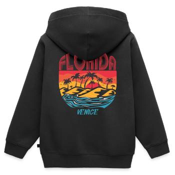 Venice Florida Vacation Ocean Beach Surfen - Kinder Premium Organic Zip Hoodie - Schwarz - Hinten - AI Model Kid Male (0cm)