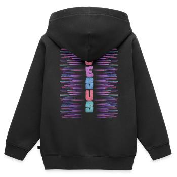 Jésus-Christ, chrétiens - Sweat Premium à capuche zippé enfant bio - noir - Dos - AI Model Kid Male (0cm)