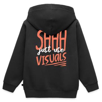 Éducation spécialisée, Éducation spécialisée - Sweat Premium à capuche zippé enfant bio - noir - Dos - AI Model Kid Male (0cm)