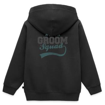 Bräutigam's Wolfsrudel - Kinder Premium Organic Zip Hoodie - Schwarz - Hinten - AI Model Kid Male (0cm)