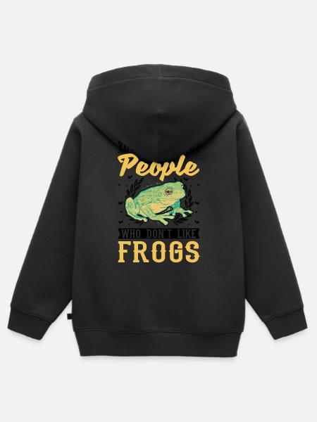 Frosch Geschenk Laubfrosch - Kinder Premium Organic Zip Hoodie -