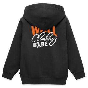 Wall climbers, wall climbers - Kids Premium Organic Zip-up Hoodie - black - Back - AI Model Kid Male (0cm)