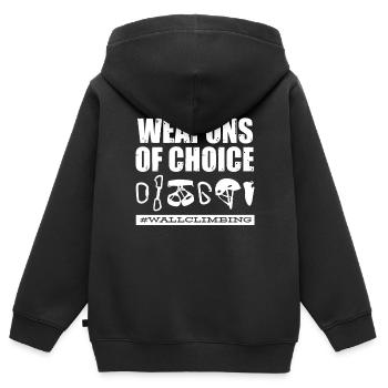 Wall climbers, wall climbers - Kids Premium Organic Zip-up Hoodie - black - Back - AI Model Kid Male (0cm)