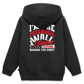 Wall climbers, wall climbers - Kids Premium Organic Zip-up Hoodie - black - Back - AI Model Kid Male (0cm)