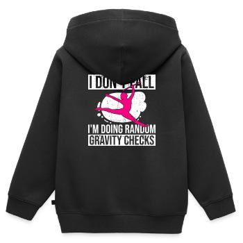 Twirling Recitals Design Für Baton Twirler Und - Kinder Premium Organic Zip Hoodie - Schwarz - Hinten - AI Model Kid Male (0cm)