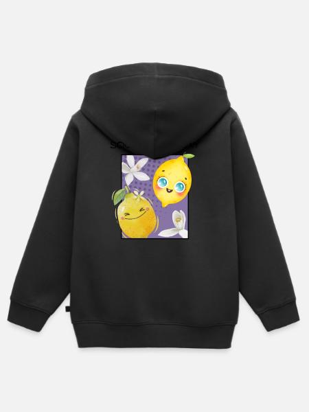 SQUEEZE THE DAY - Kinder Premium Organic Zip Hoodie - 