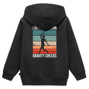 Baton Twirler Design Für Stabgymnastik - Kinder Premium Organic Zip Hoodie - Schwarz - Hinten - AI Model Kid Male (0cm)