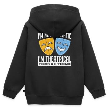 Musical Theatre I'm Not Dramatic I'm Musical Movie - Kinder Premium Organic Zip Hoodie - Schwarz - Hinten - AI Model Kid Male (0cm)