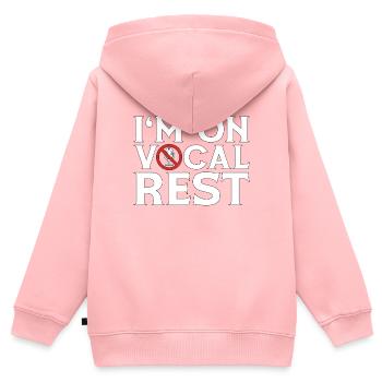Musical Theatre I'm On Vocal Best Drama Broadway - Kinder Premium Organic Zip Hoodie - Rosa - Hinten - AI Model Kid Female (0cm)