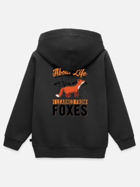 Fuchs Geschenk Rotfuchs - Kinder Premium Organic Zip Hoodie -