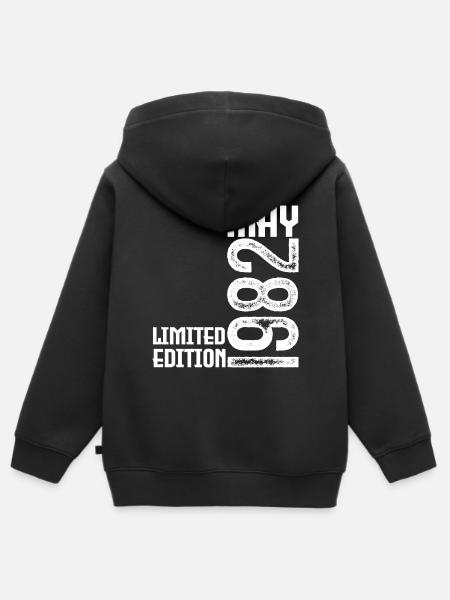 Gift May 1982. Anniversary May 1982. May 1982. - Kids Premium Organic Zip-up Hoodie - black