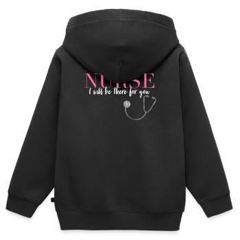 Nationaler Tag der Krankenschwestern. - Kinder Premium Organic Zip Hoodie - Schwarz - Hinten - AI Model Kid Male (0cm)