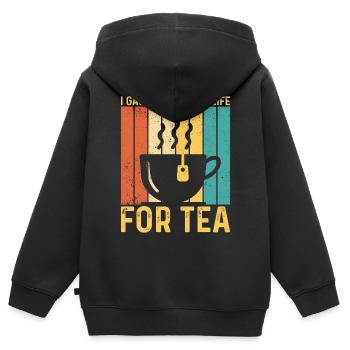 Lustiger Ex-Mormone LDS Exmo - Kinder Premium Organic Zip Hoodie - Schwarz - Hinten - AI Model Kid Male (0cm)