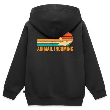 Lustiges Cornhole Corn Hole Retro - Kinder Premium Organic Zip Hoodie - Schwarz - Hinten - AI Model Kid Male (0cm)
